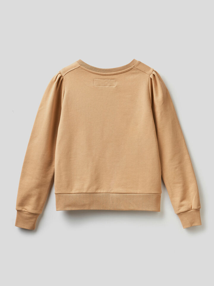 Sweatshirt in organic cotton with embroidery Women image number 5